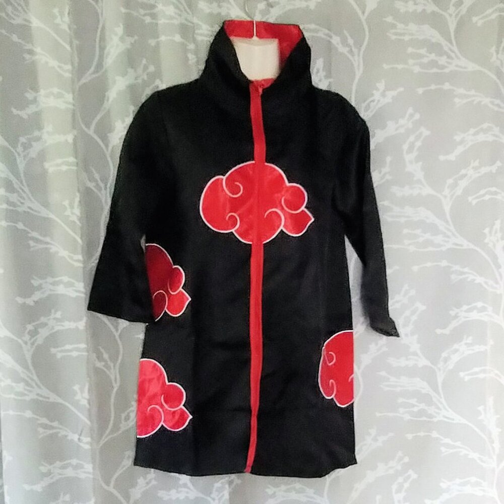 Anime Naruto Akatsuki Uchiha Sasuke Cosplay Costume Robe
